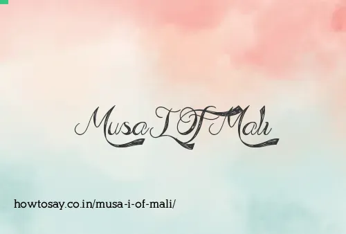 Musa I Of Mali
