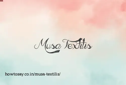 Musa Textilis