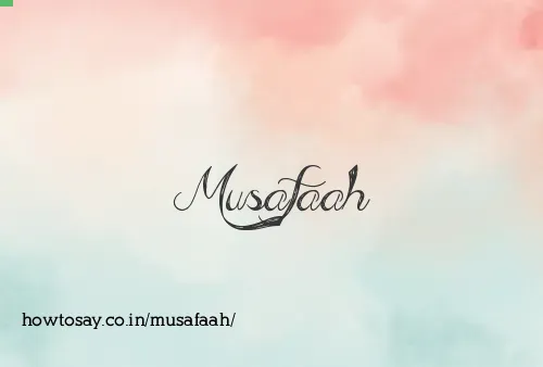 Musafaah