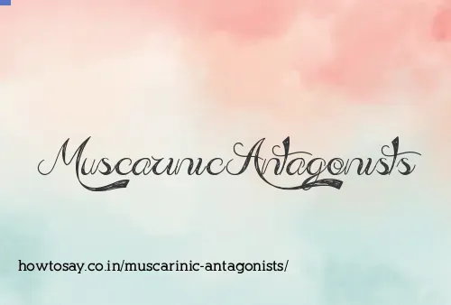 Muscarinic Antagonists