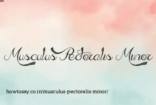 Musculus Pectoralis Minor