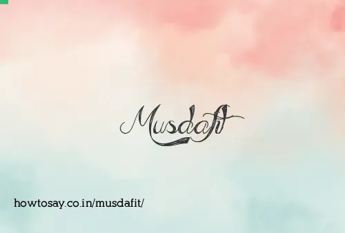 Musdafit