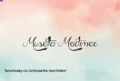 Musetta Mortimer