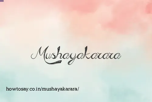 Mushayakarara