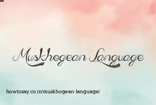 Muskhogean Language