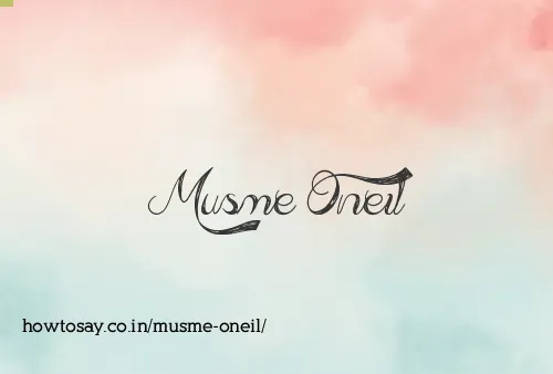 Musme Oneil