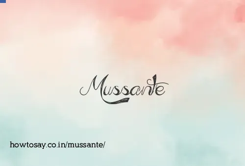 Mussante