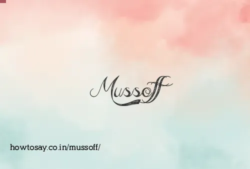 Mussoff