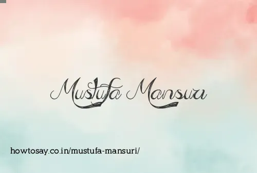 Mustufa Mansuri
