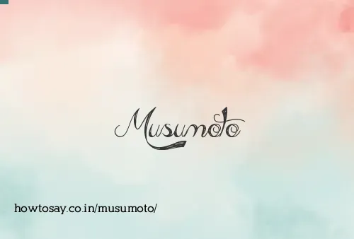 Musumoto