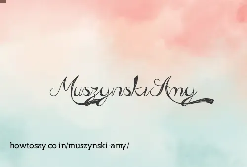 Muszynski Amy
