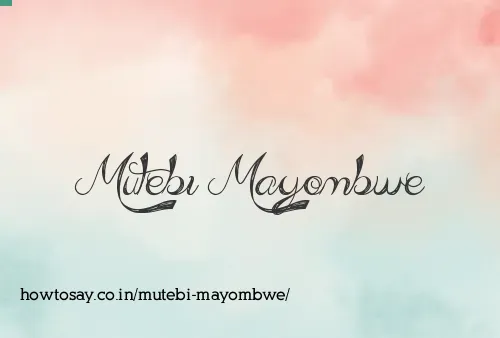 Mutebi Mayombwe