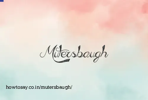 Mutersbaugh