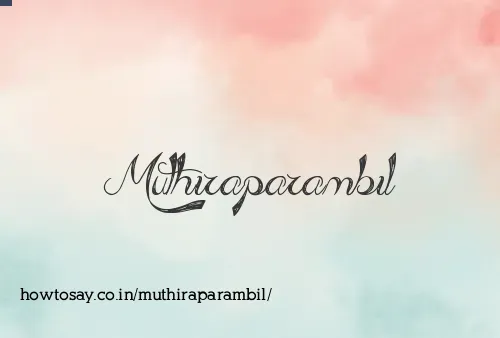 Muthiraparambil
