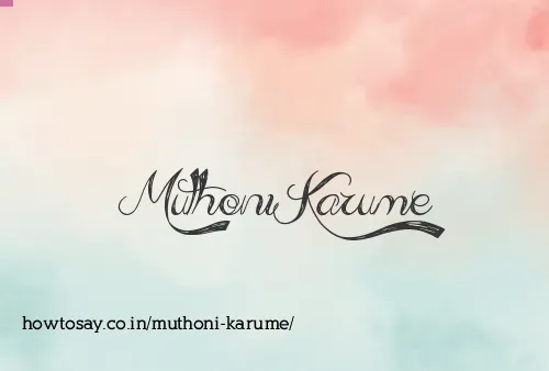 Muthoni Karume