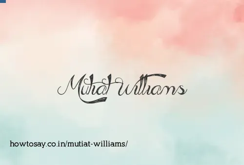 Mutiat Williams