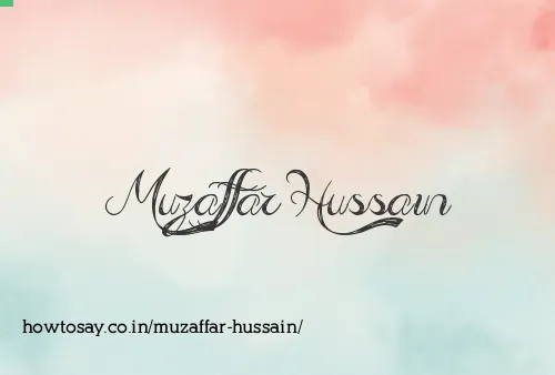 Muzaffar Hussain