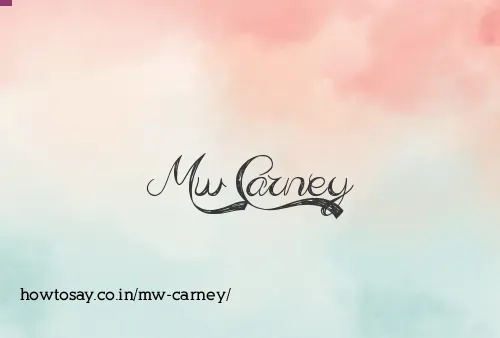 Mw Carney