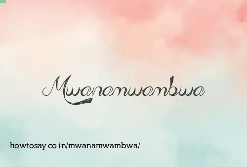Mwanamwambwa