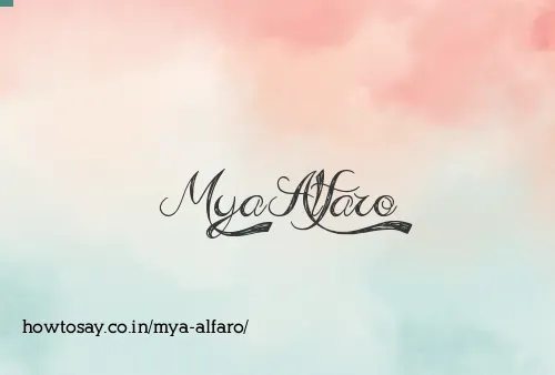 Mya Alfaro