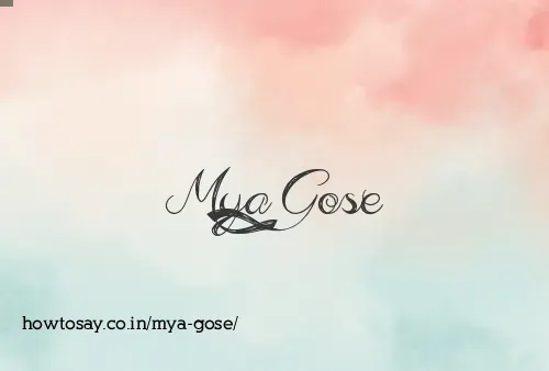 Mya Gose