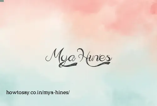 Mya Hines