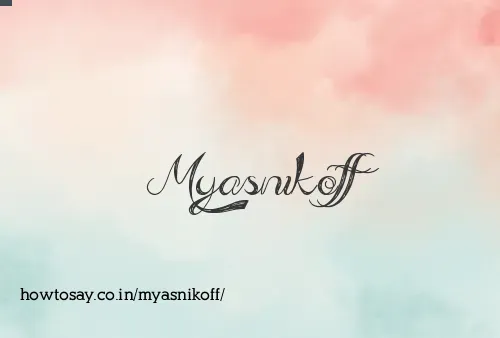 Myasnikoff