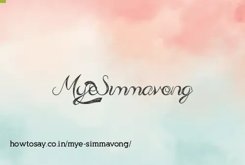 Mye Simmavong