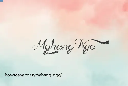 Myhang Ngo
