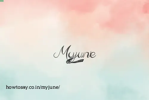 Myjune