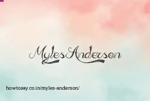 Myles Anderson