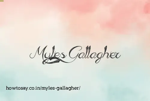 Myles Gallagher