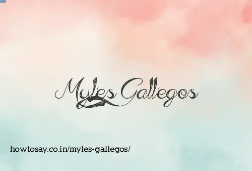 Myles Gallegos