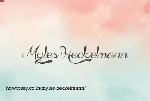 Myles Heckelmann