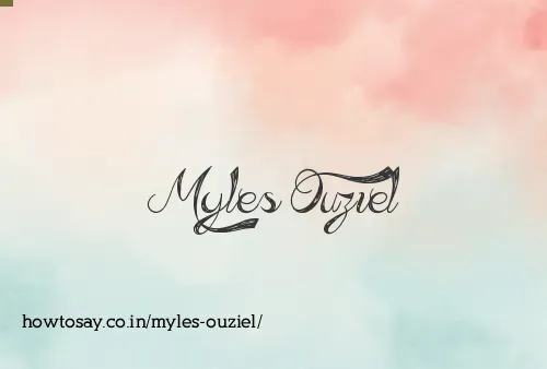 Myles Ouziel
