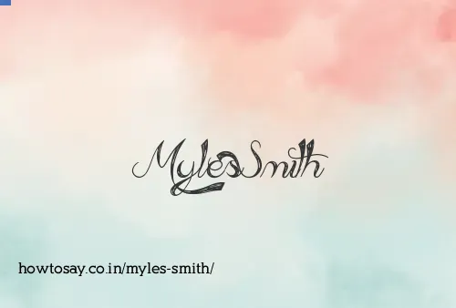 Myles Smith