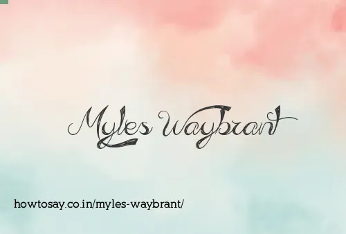 Myles Waybrant