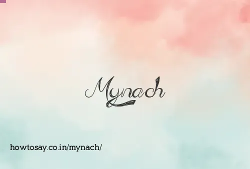 Mynach