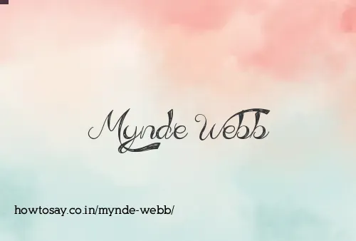 Mynde Webb