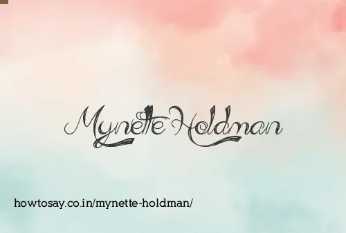Mynette Holdman