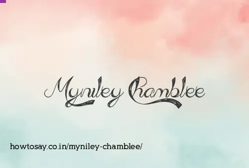 Myniley Chamblee