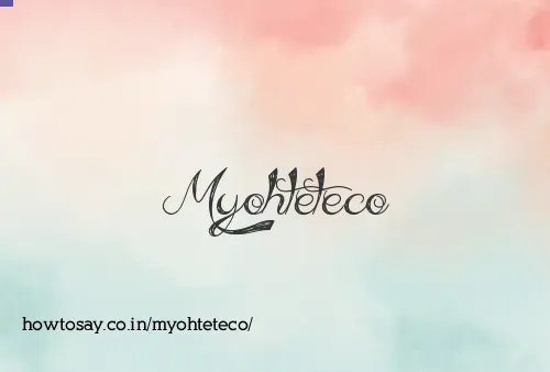 Myohteteco