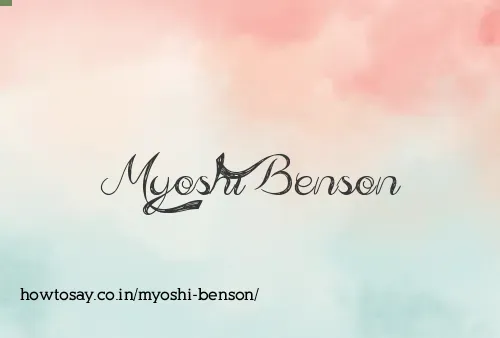 Myoshi Benson
