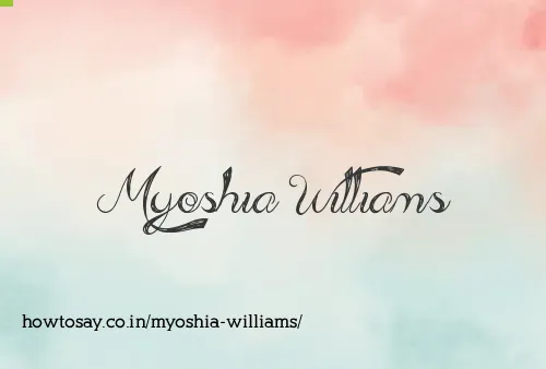 Myoshia Williams