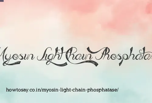 Myosin Light Chain Phosphatase
