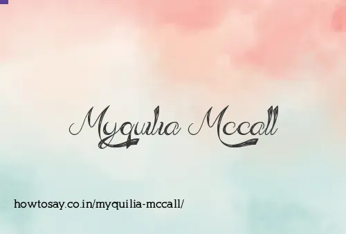 Myquilia Mccall