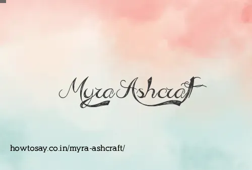 Myra Ashcraft