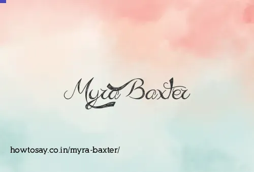 Myra Baxter