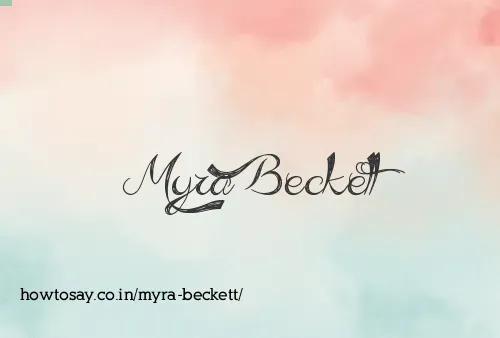 Myra Beckett