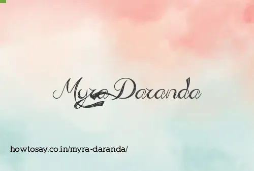 Myra Daranda